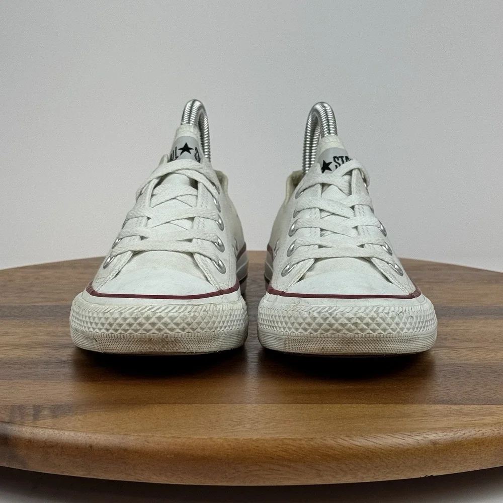 Womens Converse Chuck All Star Ivory Canvas‎ Casual Low Sneakers Shoes Size 6 M